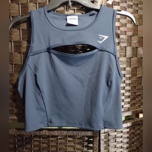 Gymshark GS Power Blue Cropped Tank Women's L
